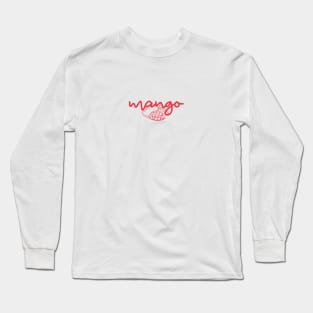 mango - Thai red - Flag color - with sketch Long Sleeve T-Shirt